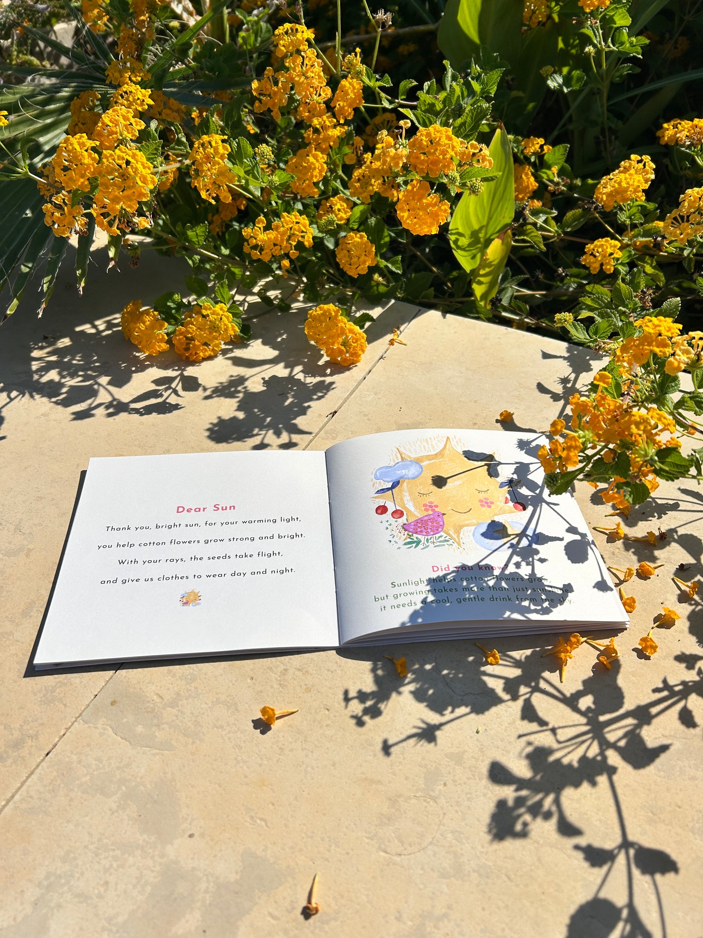 A page from a gratitude booklet that comes with each outfit