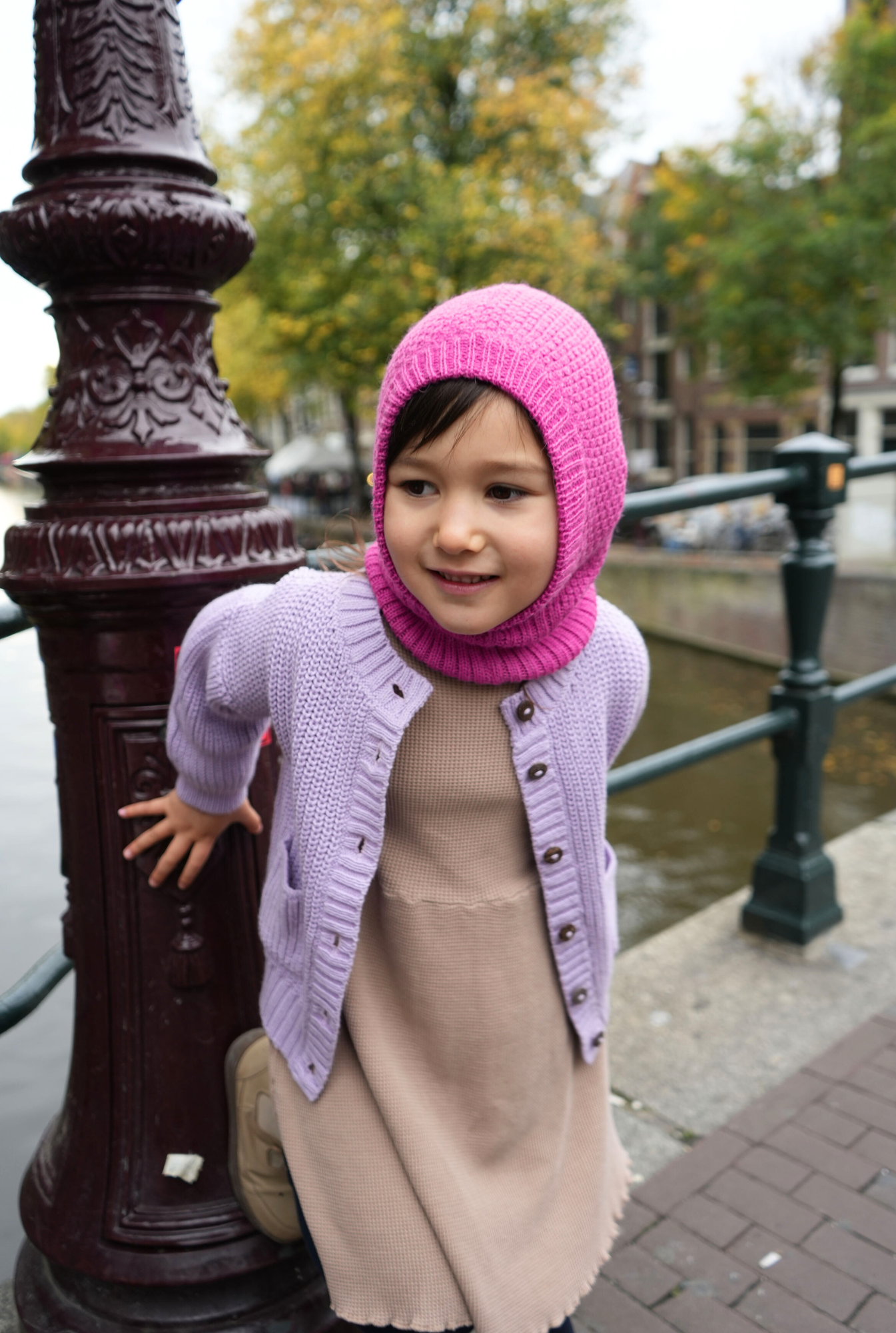 The Baby Alpaca Balaclava - SUNSET BERRY