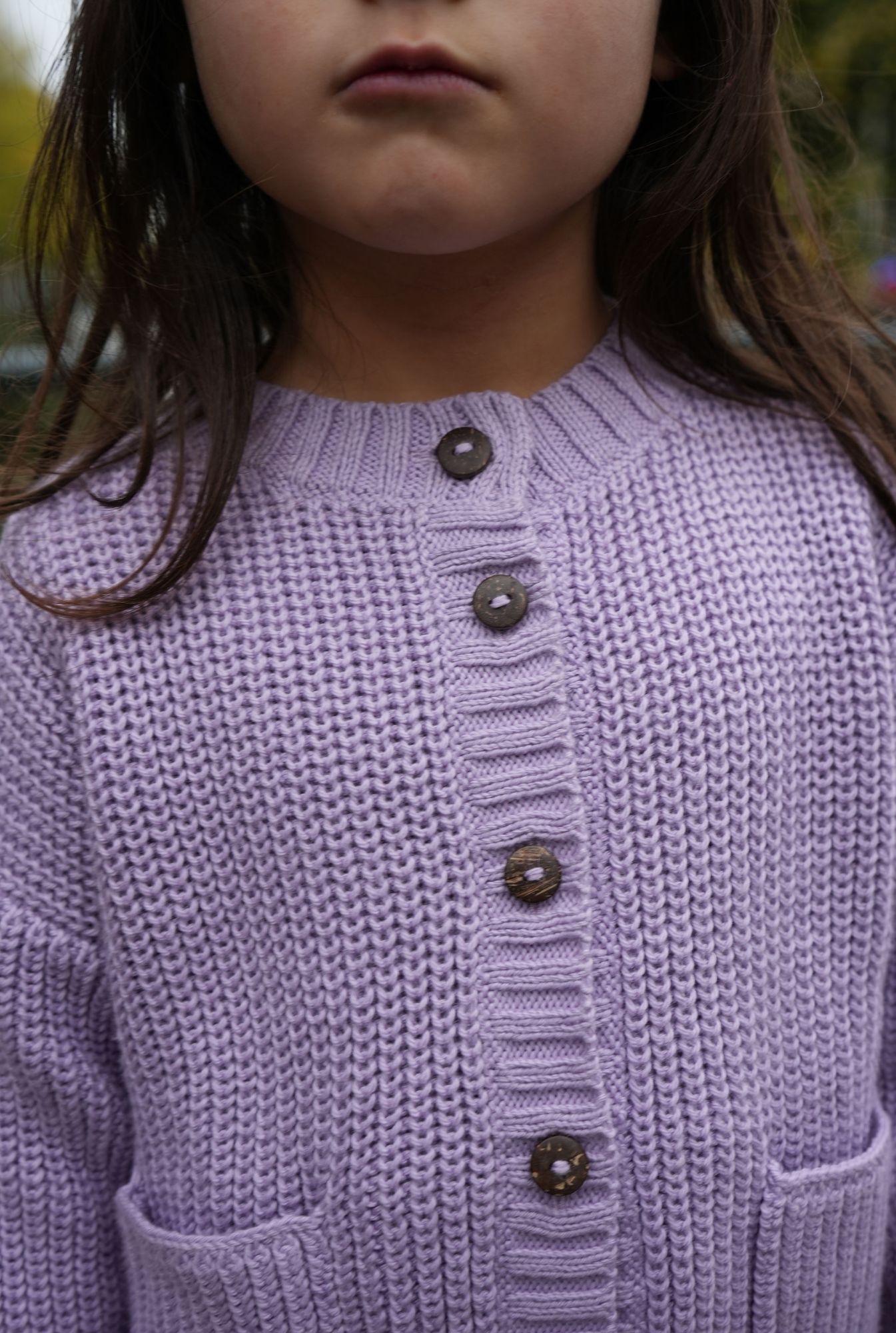 The Tanguis Cotton Cardigan - DREAMY LILAC