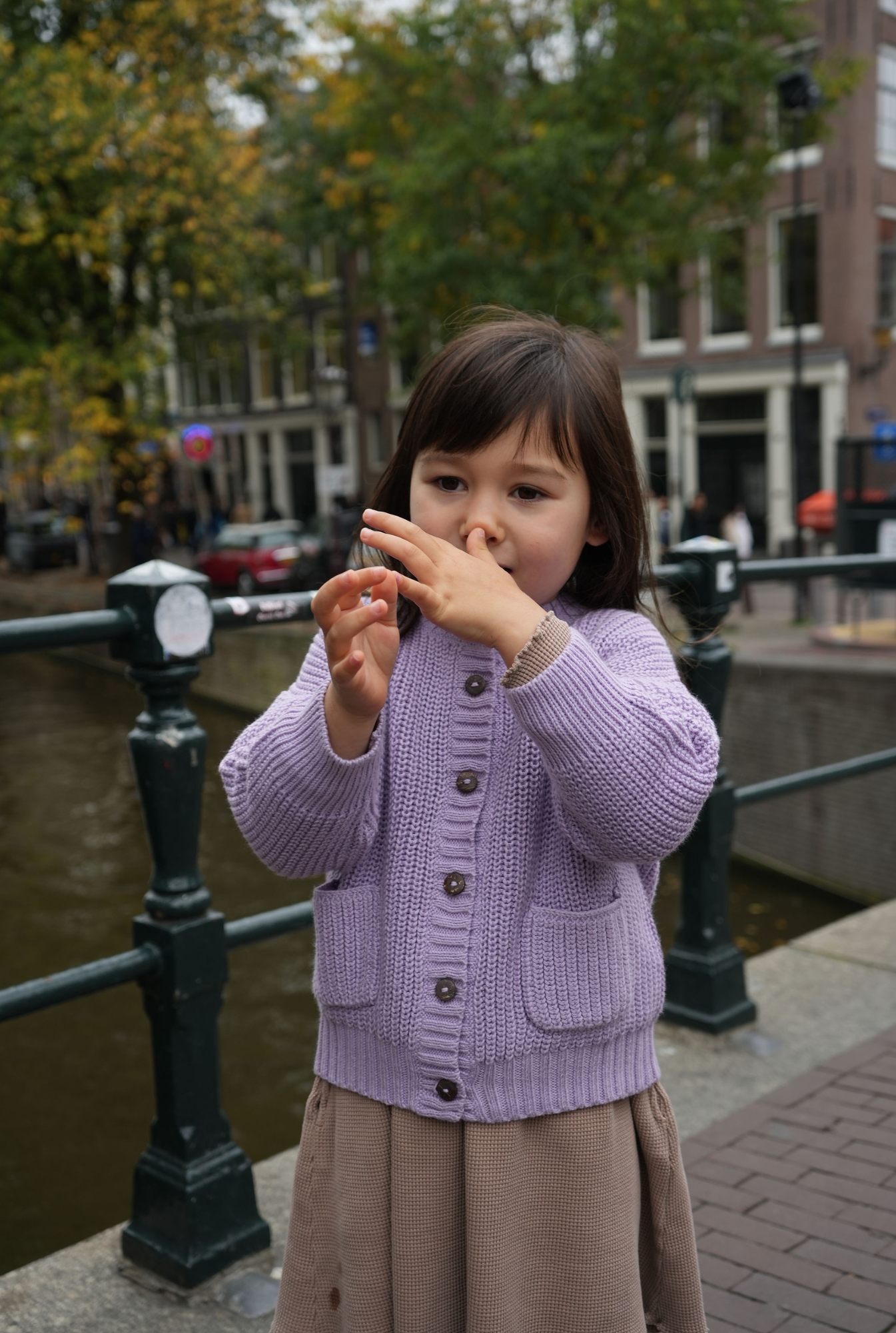The Tanguis Cotton Cardigan - DREAMY LILAC