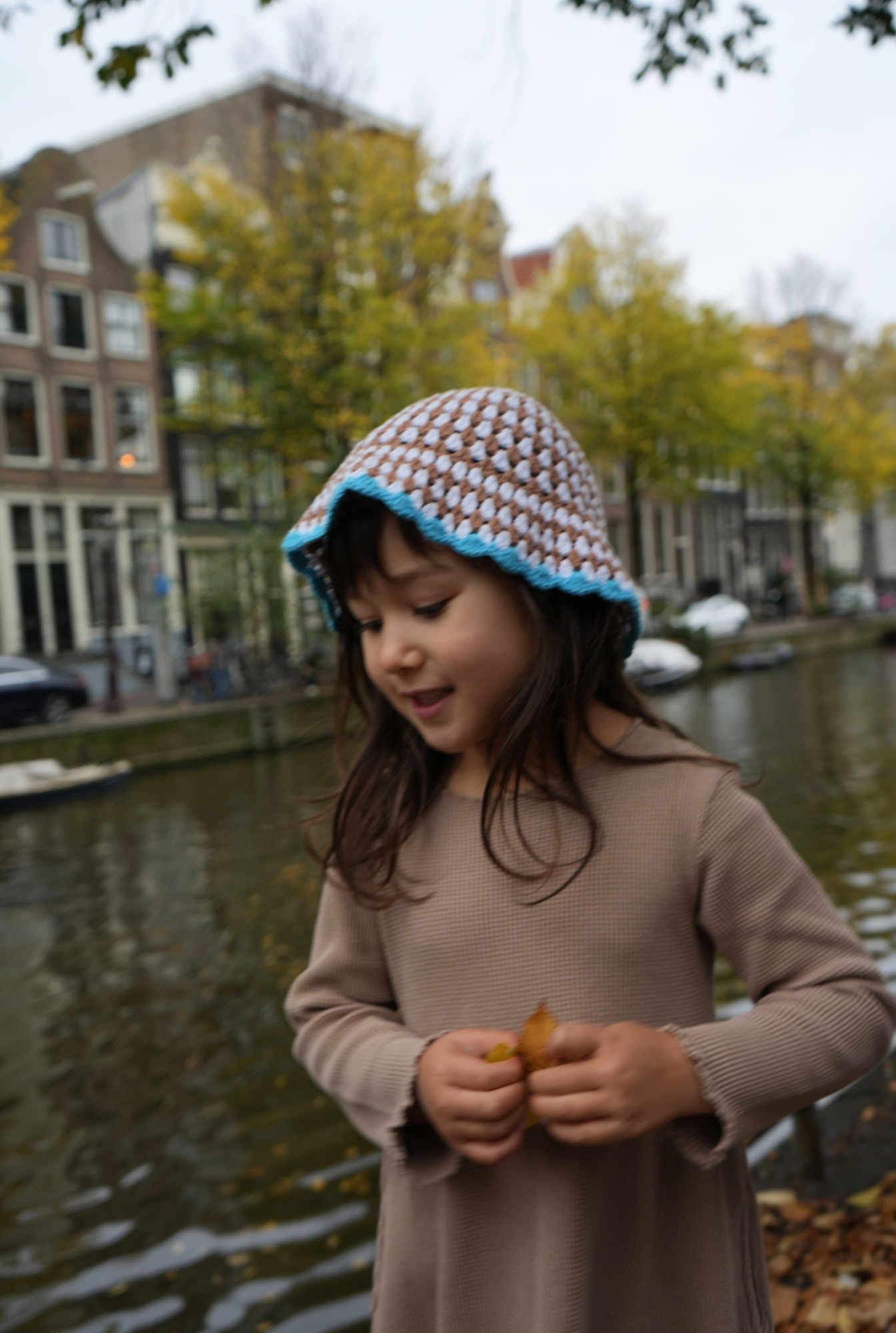 The Cotton Crochet Hat - EARTHY BROWN