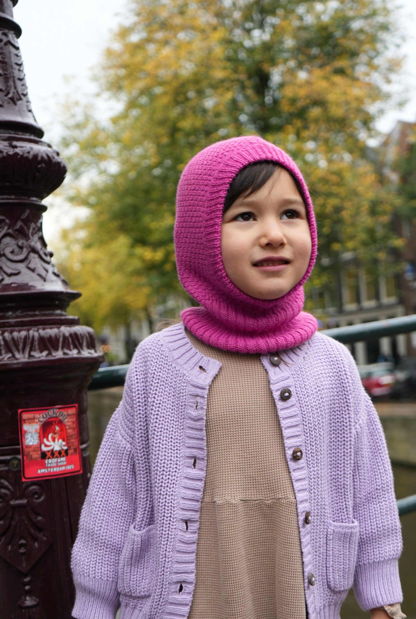 The Baby Alpaca Balaclava - SUNSET BERRY