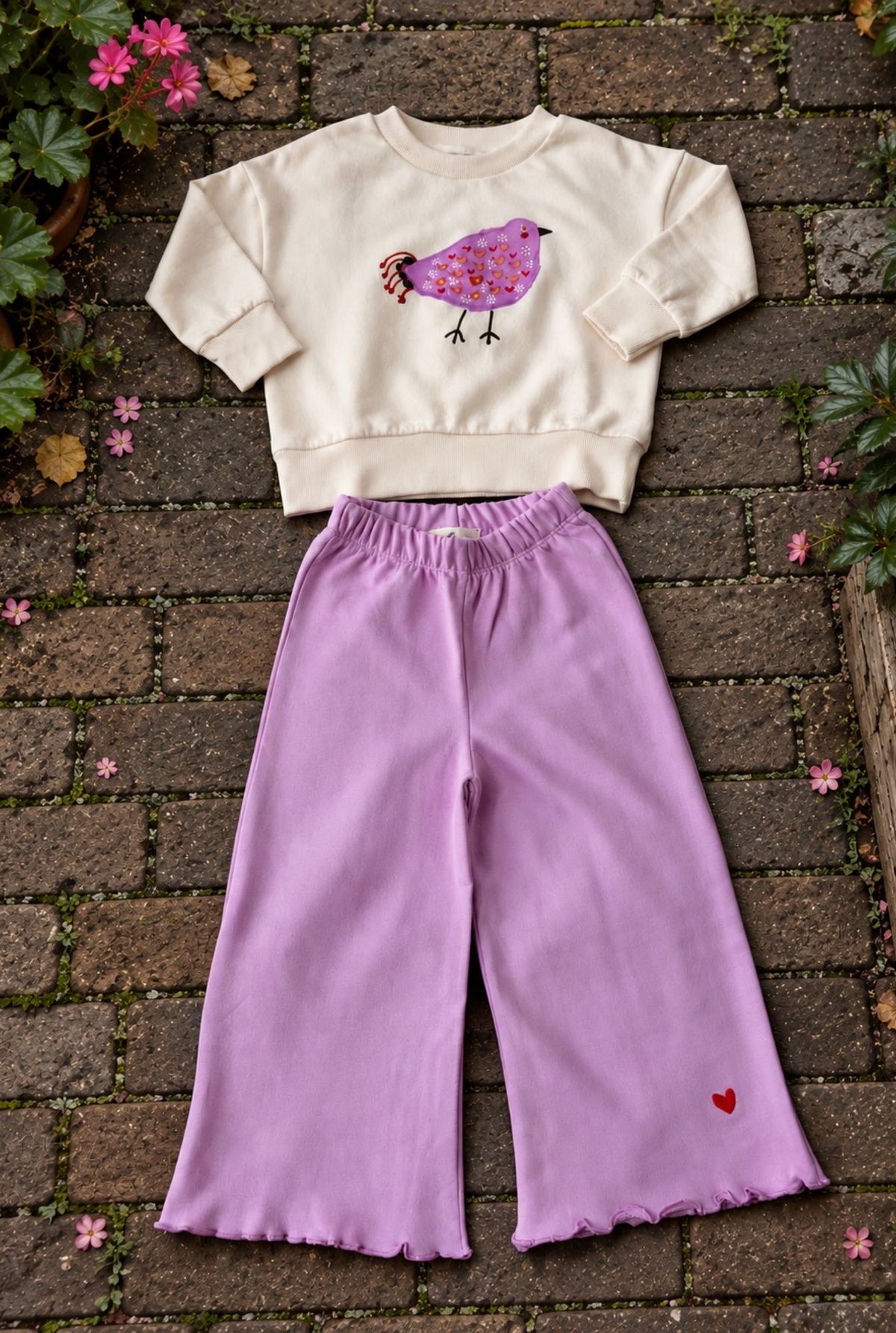 The Heart Pants - DUSTY LILAC