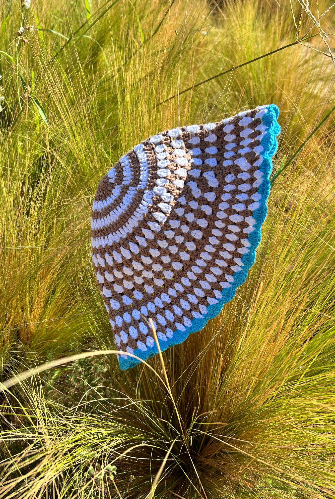 The Cotton Crochet Hat - EARTHY BROWN