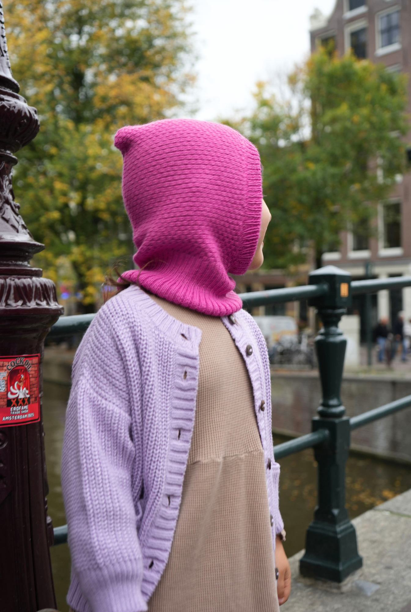 The Baby Alpaca Balaclava - SUNSET BERRY