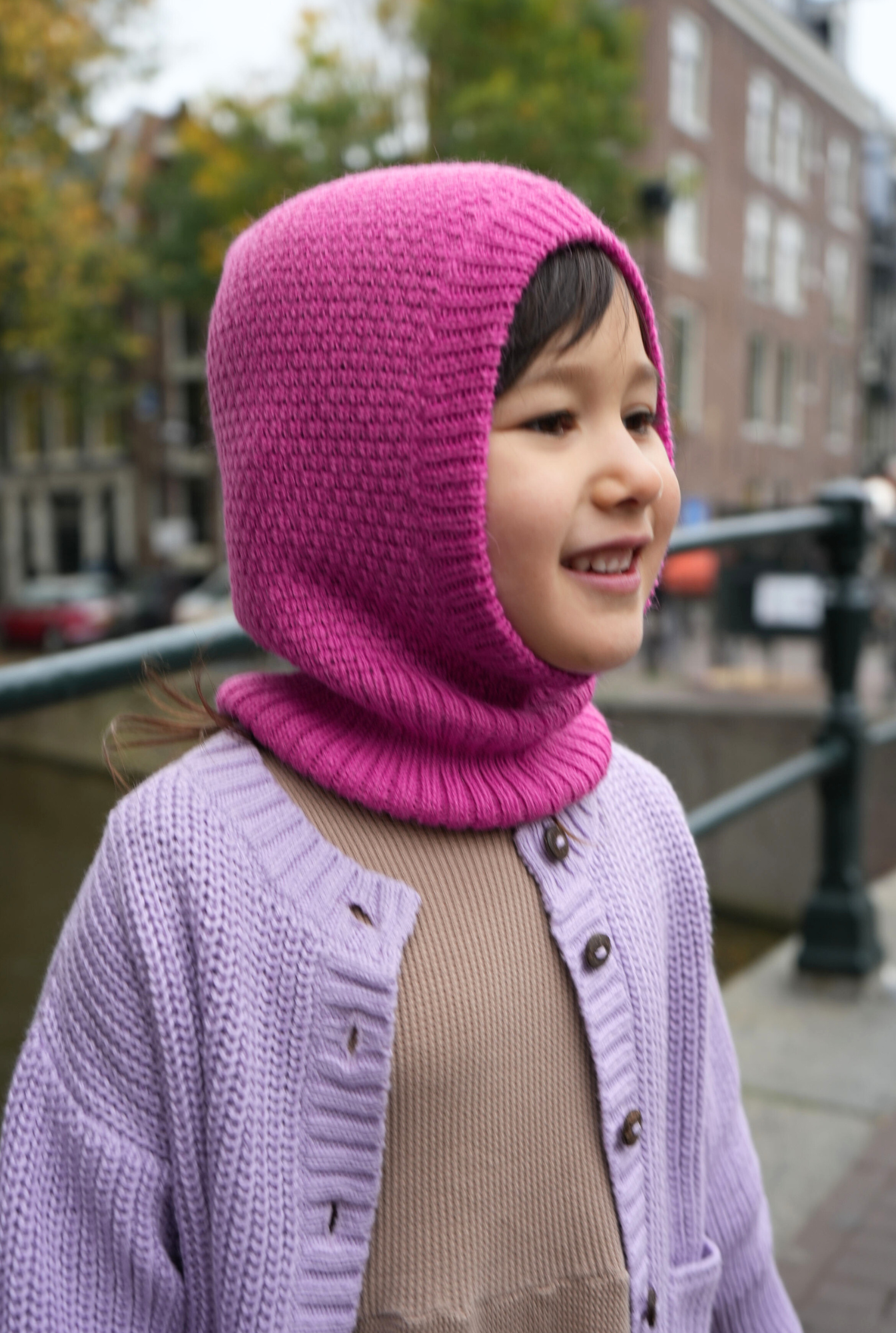 The Baby Alpaca Balaclava - SUNSET BERRY