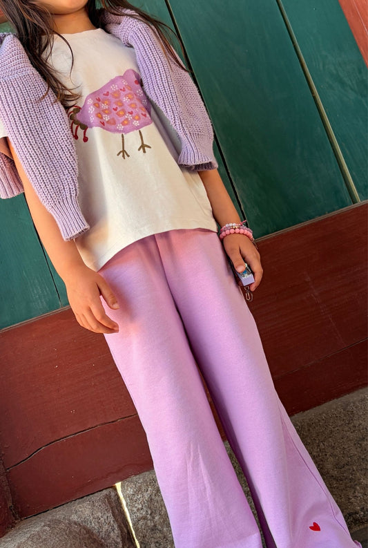 The Heart Pants - DUSTY LILAC