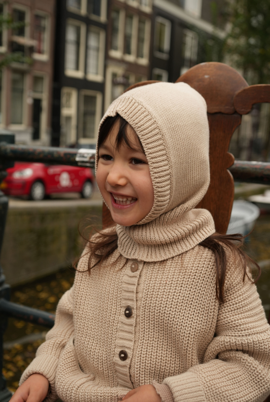 The Tanguis Cotton Balaclava - OAT CREAM
