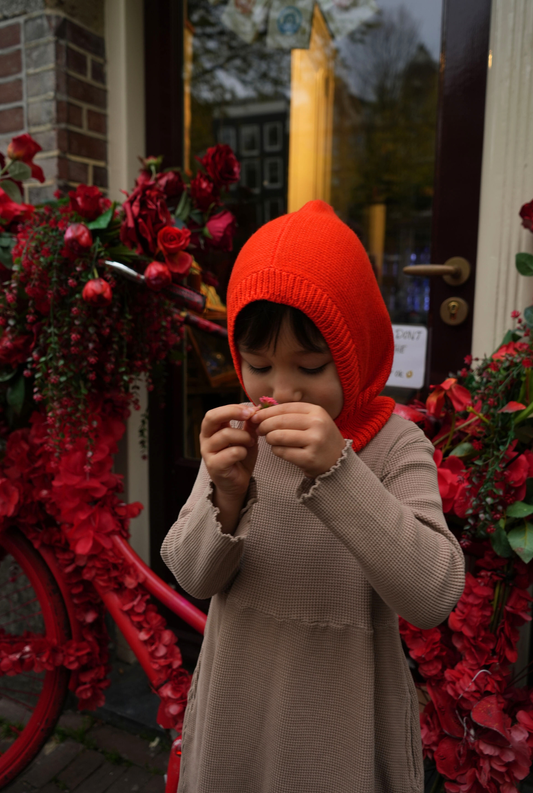 The Tanguis Cotton Balaclava - JOYFUL POPPY