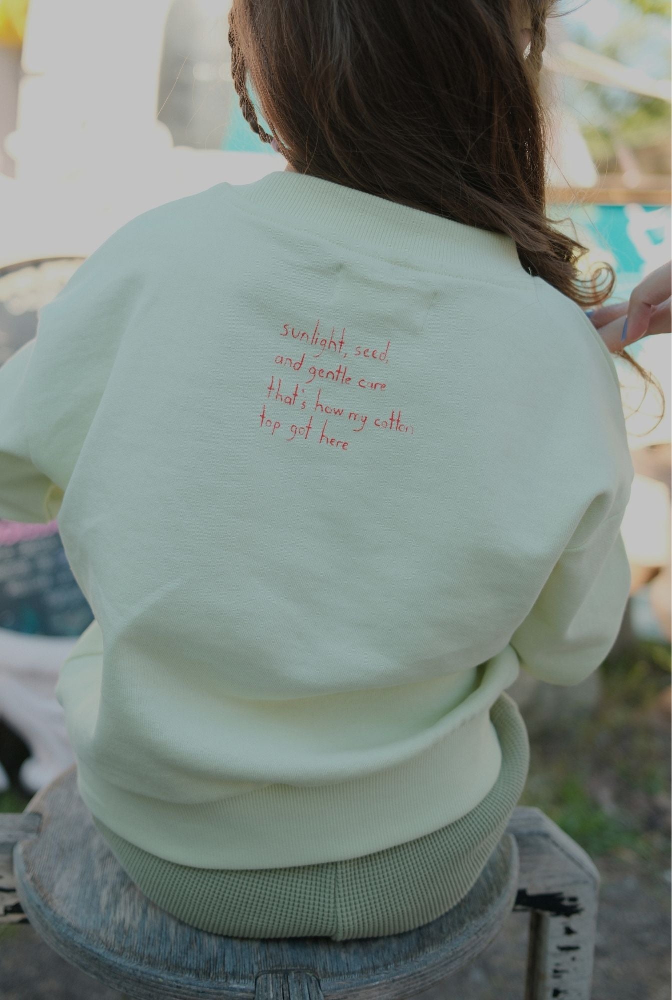 The Sun Crewneck - LIME CREAM