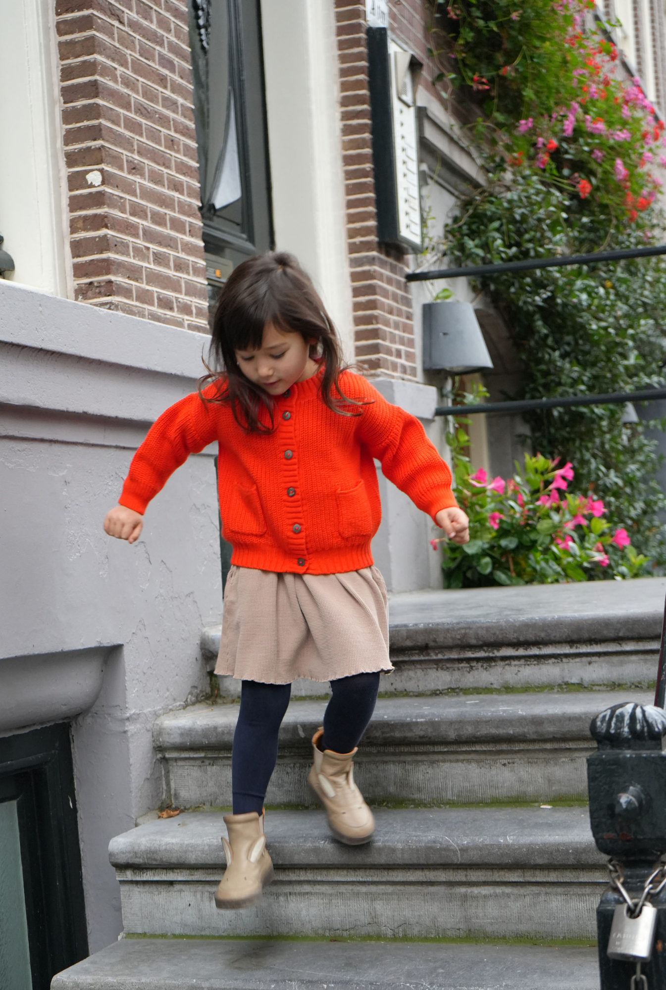 The Tanguis Cotton Cardigan - JOYFUL POPPY