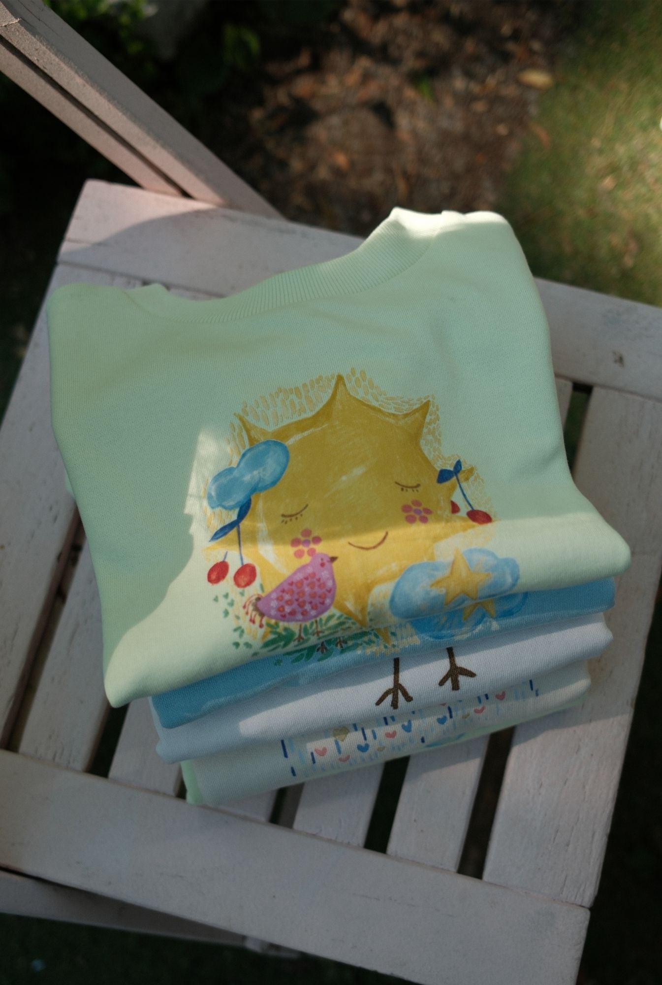 The Sun Crewneck - LIME CREAM