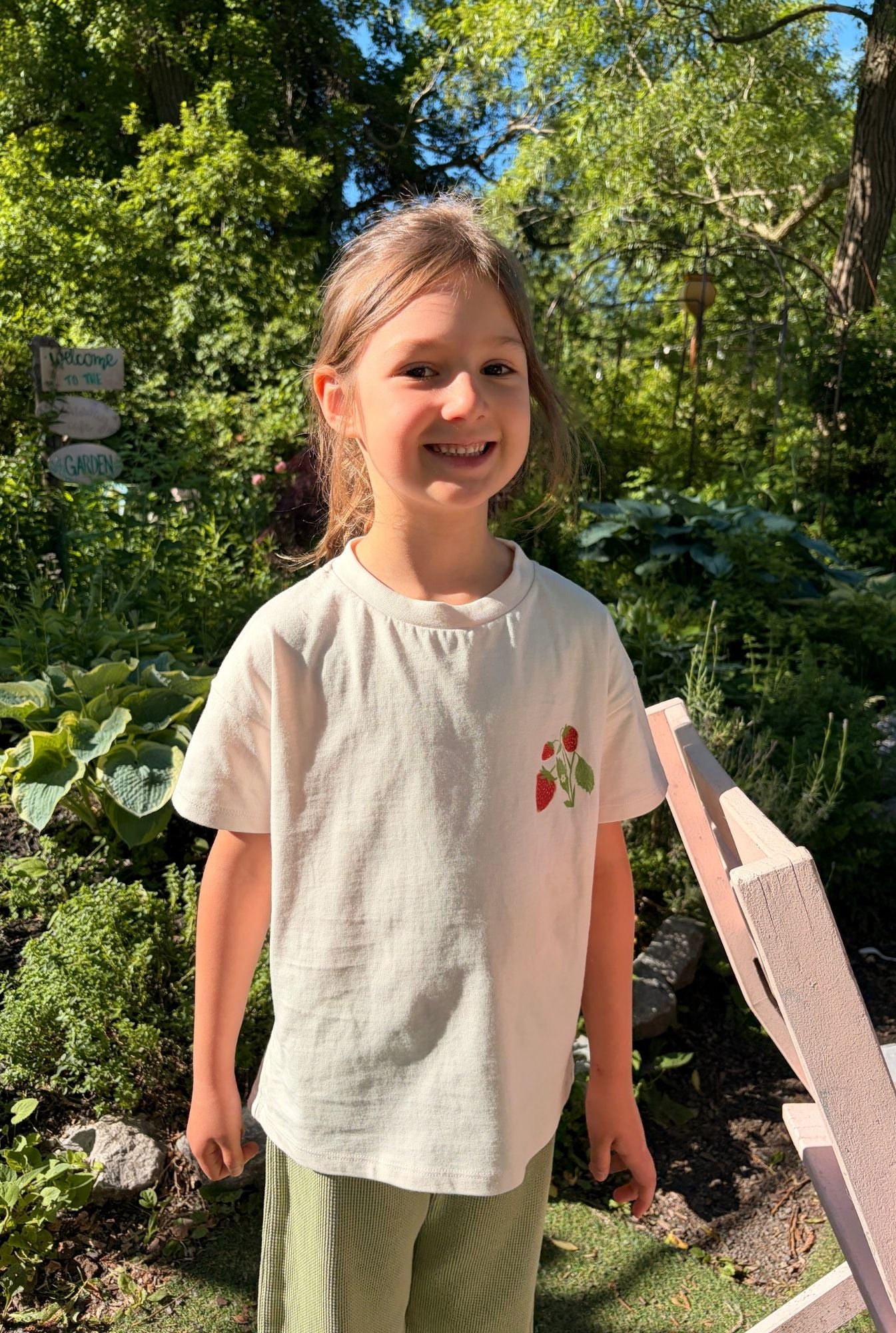 The Strawberry Tee - PETAL PINK