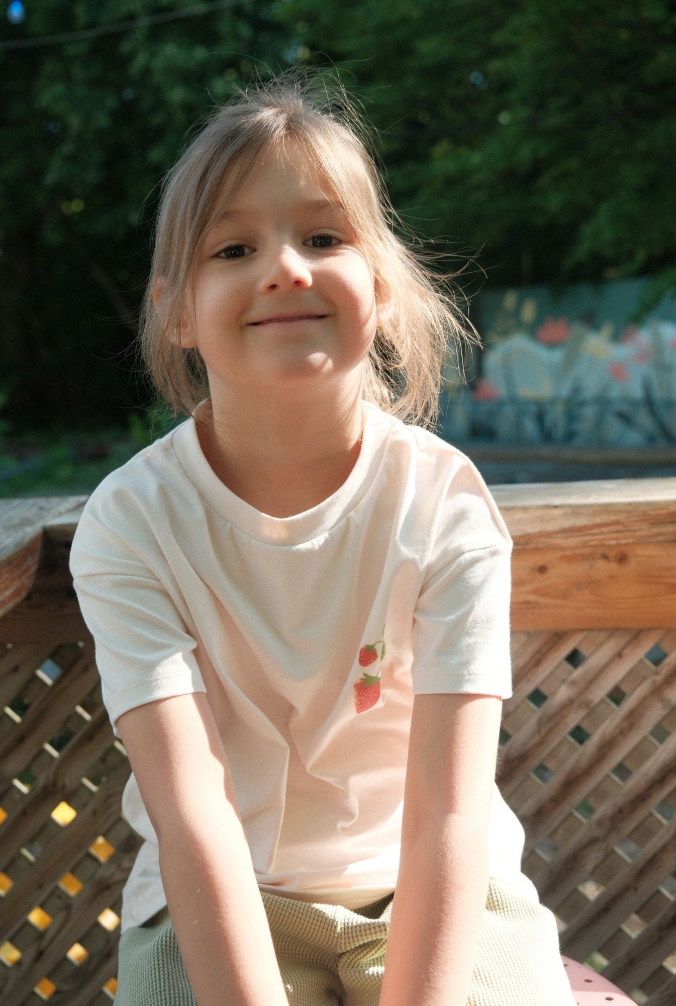 The Strawberry Tee - PETAL PINK