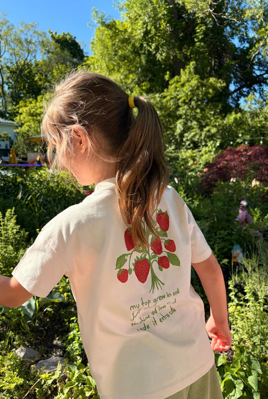 The Strawberry Tee - PETAL PINK