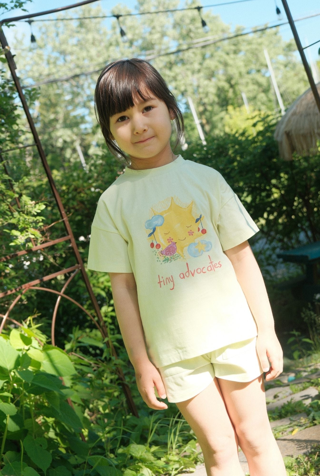 The Sun Tee - LIME CREAM