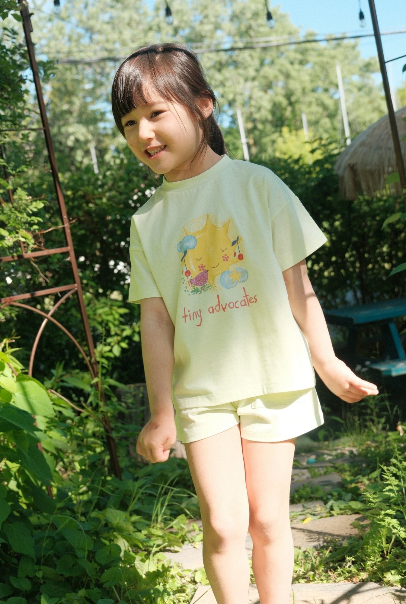 The Sun Tee - LIME CREAM